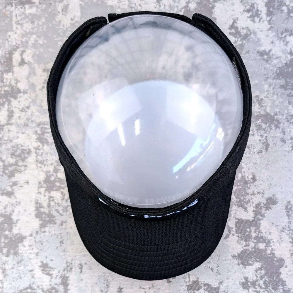 Dirt Divas Embroidered Black Mesh Athletic Visor Adjustable‎ Sun Hat Womens